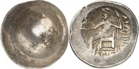 DONAUKELTEN / OSTKELTEN. 
Typ Philippos III. von Makedonien. 
Thrako-Geten in Bulgarien. Tetradrachmon (250/218 v.Chr.) 15,02g. zum Buckel abstrah. ...