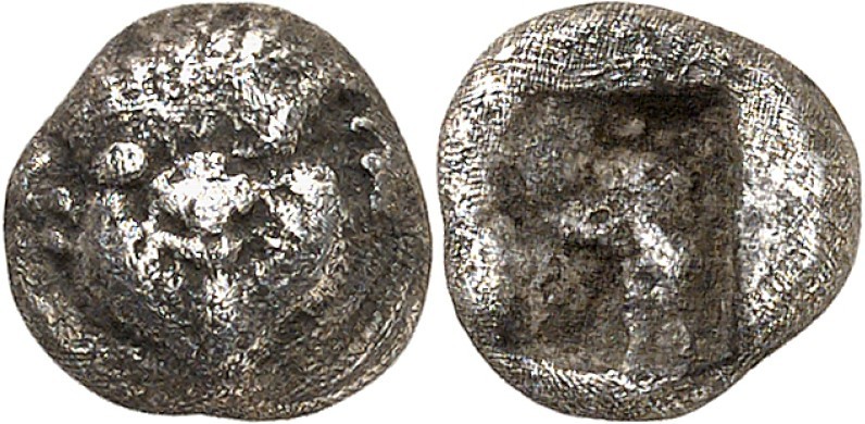 MAKEDONIEN. 
NEAPOLIS (Kavala). 
Hemihekton (Obolos) (525/450 v.Chr.) 0,89g. G...