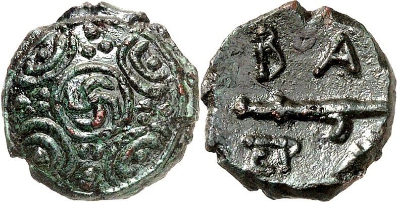 MAKEDONIEN. 
KÖNIGREICH. 
Perseus 178-168 v. Chr. AE-Tetrachalkon 15mm 2,46g. ...