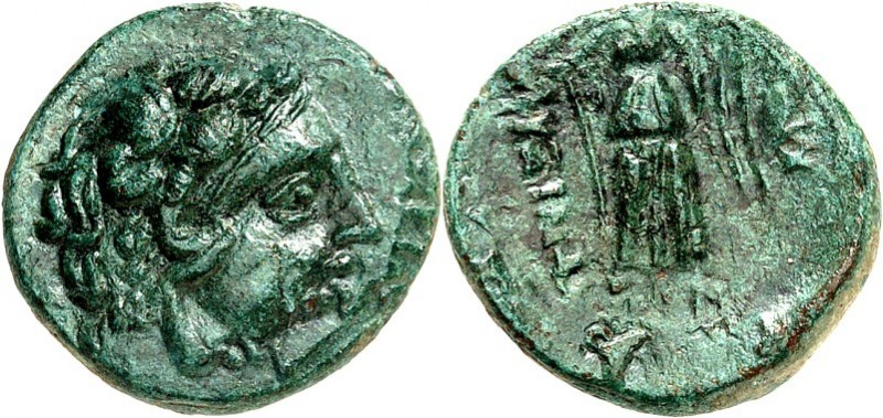 THRAKIEN. 
STÄDTE. 
LYSIMACHEIA. AE-17mm (309/222 v.Chr.) 3,69g. Kopf des Hera...