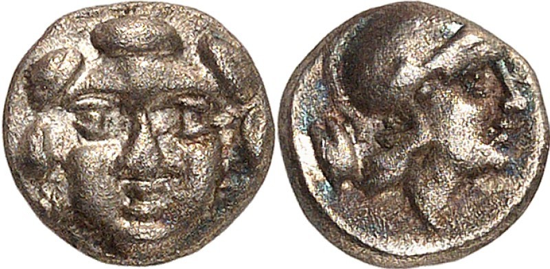 PISIDIEN. 
STÄDTE. 
SELGE. Hemihekton (Obolos) (370/300) 0,71g. Geschöntes Gor...