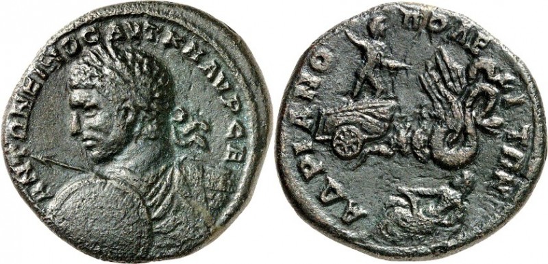 THRAKIEN. 
HADRIANOPOLIS (Edirne). 
Caracalla 198-211. AE-Diassarion 27mm 10,7...