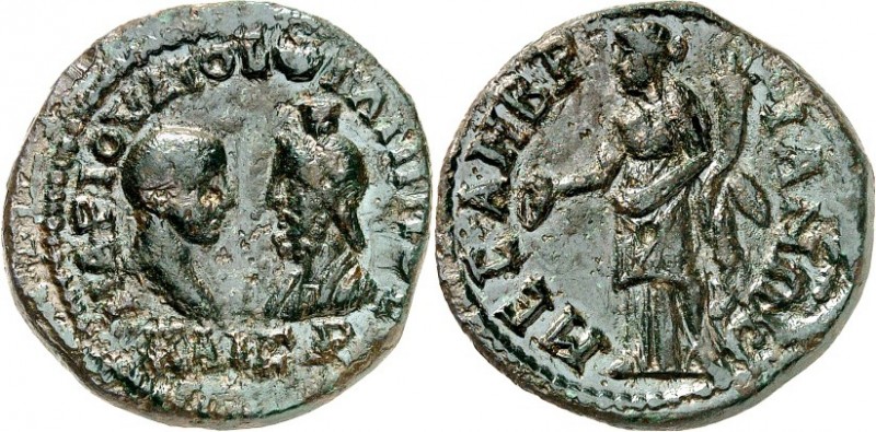 THRAKIEN. 
MESEMBRIA (Nesebar). 
Philippus II. Caesar 244-247. AE-Pentassarion...