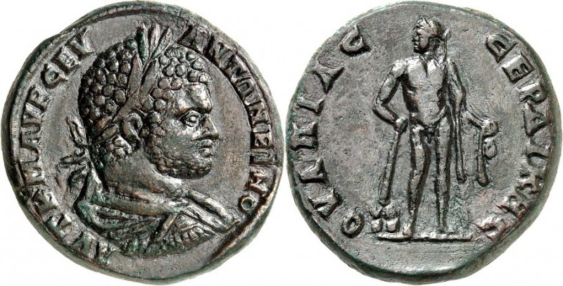 THRAKIEN. 
SERDIKE (Sofia). 
Caracalla, Augustus 198-217. AE-Tetrassarion 28mm...