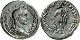 MOESIEN. 
MARKIANOPOLIS (Reka Devnia). 
Gordianus III. 238-244. AE-Pentassarion 26mm (238/241) 10,93g. Belorb. drap. Büste n.r. AVT K M ANT GORDIANO...