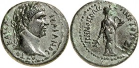 KILIKIEN. 
(E)IRENOPOLIS (bei Catalbadem). 
Traianus 98-117. AE-Assarion 23mm ("47"=&nbsp;98/99) 7,71g. Kopf mit Lorbeerkranz n.r. AYTO - KAICAP - T...