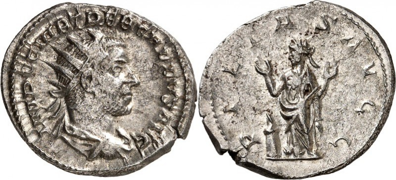 RÖMISCHES KAISERREICH. 
TREBONIANUS GALLUS 251-253. Antoninian 3,85g, Rom. Büst...