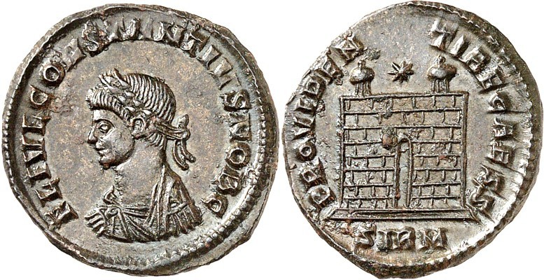 RÖMISCHES KAISERREICH. 
Constantius II. Caesar 324-337. AE-Follis 18mm (324/325...