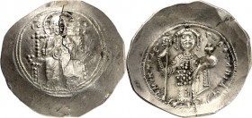 BYZANZ. 
NIKEPHOROS III. Botaneiates 1078-1081. Stamenon 4,32g. Christkönig thront auf Thron mit Lehne v.v. IC&nbsp;-&nbsp;XC&nbsp;/ +&nbsp;NIKH F DE...