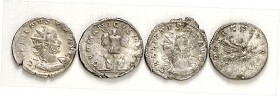 RÖMISCHES KAISERREICH. 
GALLIENUS z.Z. Valerianus I. 253-260. LOT. 4&nbsp;Kölner Antoniniane Tropaeum&nbsp;(3);&nbsp;- dazu: Divus Valerian: Himmelfa...