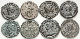 RÖMISCHES KAISERREICH. 
Allgemein: Billon- / Bronzemünzen: Antoniniane. 15 Bi-Antoniniane: Aurelian (6), Probus (6), Diocletian (2), Maximian (1). . ...