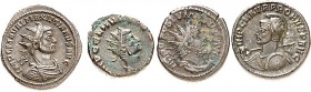 RÖMISCHES KAISERREICH. 
Allgemein: Silber- / Billonmünzen: Antoniniane. 4&nbsp;Antoniniane. POSTUMUS: Pax; CLAUDIUS&nbsp;II.: Aequitas; PROBUS: Resti...