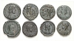 RÖMISCHES KAISERREICH. 
Allgemein: Spätrömische Bronzemünzen. 27 AE-Maiorina 20-25mm: Constantius II. (16), Constans (6), Gratianus (1), Valentinianu...