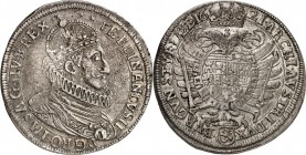 Römisch Deutsches Reich. 
Ferdinand II. 1619-1637. Reichstaler 1621 Graz. Gekr. geharn. Brb. n.r.&nbsp;/ Gekr. Doppeladler mit Brustwappen. Her.&nbsp...