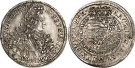 Römisch Deutsches Reich. 
Joseph I. 1705-1711. 1/4 Reichstaler o.J. Hall. Brustbild n. r. /Gekröntes Wappen. Her. 171, Morosini&nbsp; 1065. . 

R, ...