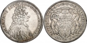 STANDESHERREN-Salzburg, Erzbistum. 
Franz Anton, Fürst von Harrach 1709-1727. Taler 1711 Brb. n.r. / Wappen unter Legatenhut. Pr.&nbsp; 1994, Dv.&nbs...