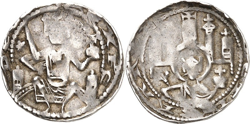 Aachen-Reichsmünzstätte. 
Friedrich II. von Hohenstaufen 1215-1250. Denar 1,36g...