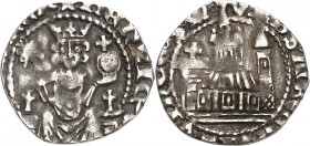 Aachen-Reichsmünzstätte. 
Heinrich VII. von Luxemburg, seit 1312 Kaiser 1308-1313. Großpfennig (1308/12) 1,04g *hENRIC9*- *ROM* REX König thronend mi...