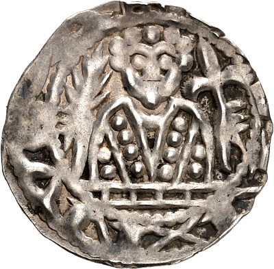 Halberstadt-Bistum. 
Rudolf I. von Schladen 1136-1149. Dünnpfennig (Halbbraktea...