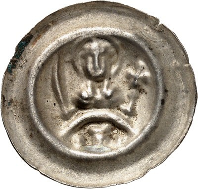 Halberstadt-Bistum. 
Friedrich II. von Kirchberg 1209-1236. Brakteat (Hälbling)...