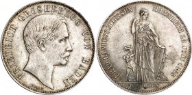 Baden. 
Friedrich I. 1856-1907. Gulden 1863 Landesschießen Mannheim. AKS&nbsp; 136, J.&nbsp; 78. . 

vz-