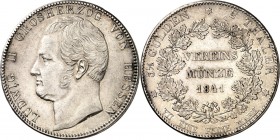 Hessen-Darmstadt. 
Ludwig II. 1830-1848. Doppeltaler 1841. AKS&nbsp; 99, J.&nbsp; 40, Th.&nbsp; 195. . 

min.Rf.,vz