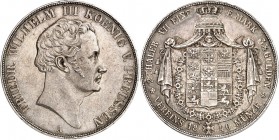 Preussen. 
Friedrich Wilhelm III. (1797-)1806-1840. Doppeltaler 1840&nbsp;A, Berlin. AKS&nbsp; 9, J.&nbsp; 64, Th.&nbsp; 252, Neum.&nbsp; 69. . 

m...