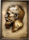 ALTDEUTSCHE LÄNDER und ADEL, 1806-1918. 
BAYERN. 
Ludwig III. 1912-1918. Plakette o.J. (o.Sign.) Kopf r., Randleiste. einseitiger Bronzehohlguss 163...
