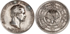 ALTDEUTSCHE LÄNDER und ADEL, 1806-1918. 
PREUSSEN Kgr.. 
Friedrich Wilhelm IV. 1840-1861. Medaille 1840 (v. K. Fischer & C.Pfeuffer, b. Loos) a. d. ...