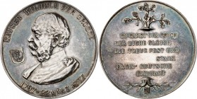 ALTDEUTSCHE LÄNDER und ADEL, 1806-1918. 
PREUSSEN Kgr.. 
Wilhelm I. 1861-1888. Medaille 1897 (v. R. Diller)a.s.100. Geburtstag. Kopf n.l., davor pre...