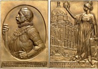 ALTDEUTSCHE LÄNDER und ADEL, 1806-1918. 
PREUSSEN Kgr.. 
Wilhelm II. 1888-1918. Plakette 1911 (v.&nbsp;W. Haverkamp, b.&nbsp;AWES) a.&nbsp;d. deutsc...
