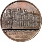 EUROPA. 
BELGIEN - STÄDTE. 
GENT / GAND. Medaille 1851 GAND&nbsp;/ GENT. (v. J. Wiener) Außenansicht des Rathauses / 9 Z. Schrift. Br-50mm. Reinecke...