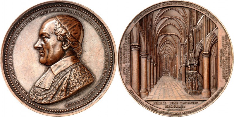 EUROPA. 
BELGIEN - STÄDTE. 
LÜTTICH. Medaille 1852 C. R. A. VAN BOMMEL (1790-1...