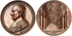 EUROPA. 
BELGIEN - STÄDTE. 
LÜTTICH. Medaille 1852 C. R. A. VAN BOMMEL (1790-1852), Bischof von Lüttich, a. s. Tod. Brustb. mit Mozetta u. Calotta n...