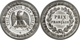 EUROPA. 
FRANKREICH. 
Napoleon III. 1852-1870. Prämienmedaille o.J. (o. Sign.) Adler auf Blitzbündel im Lorbeer- u. Blütenkranz A TOUT SEIGNEUR TOUT...