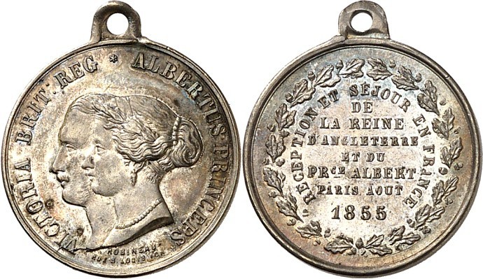 EUROPA. 
GROSSBRITANNIEN. 
Victoria 1837-1901. Medaille 1855 (v. Robineau) a. ...