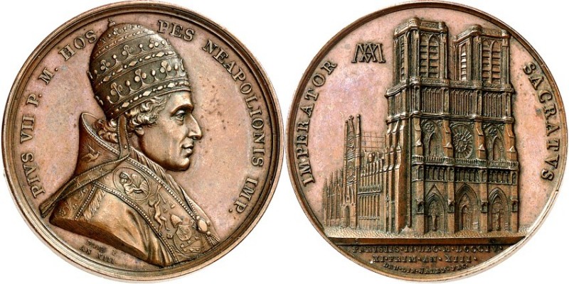 EUROPA. 
ITALIEN-Kirchenstaat. 
Pius VII. 1800-1823. Medaille An. XIII (1804) ...