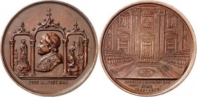 EUROPA. 
ITALIEN-Kirchenstaat. 
Pius IX. 1846-1878. Medaille (An. XXV(1870) (o.&nbsp;Sign., v.&nbsp;E. Blondelet) a.&nbsp;d. Vollendung des 1. Vatik...