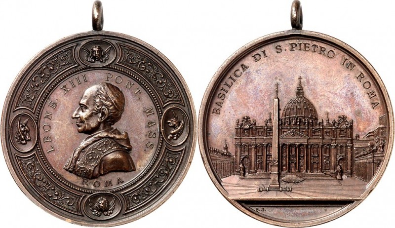 EUROPA. 
ITALIEN-Kirchenstaat. 
Leo XIII. 1878-1903. Medaille o.J. (ca. 1893) ...