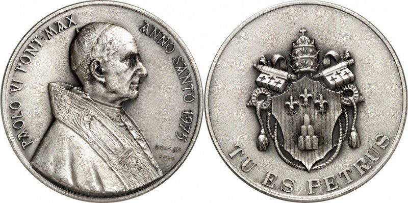 EUROPA. 
ITALIEN-Kirchenstaat. 
Paul VI. 1963-1978. Medaille An.XII/XIII (1975...