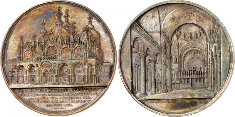 EUROPA. 
ITALIEN-STÄDTE. 
VENEDIG. Medaille o.J. (1850) (v. J. Wiener) Markusd...