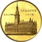 DEUTSCHE STÄDTE. 
Alphabetisch. 
HAMBURG. Medaille 1905 (b.&nbsp;Oertel) a.&nbsp;d. IV.&nbsp;Internat. Hundeausstellung, am 3.-5. Juni in Hamburg, g...