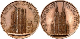 DEUTSCHE STÄDTE. 
Alphabetisch. 
KÖLN. Medaille 1842 (v.&nbsp;Rabausch, b.&nbsp;Neuss in Augsburg) a.&nbsp;d. 2. Grundsteinlegung, am 4.&nbsp;Septem...