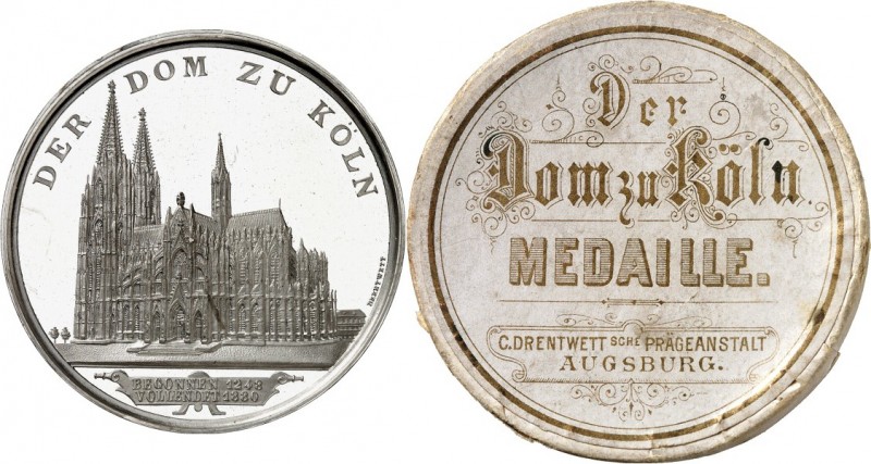 DEUTSCHE STÄDTE. 
Alphabetisch. 
KÖLN. Medaille 1880 (b. Drentwett) a. d. Voll...