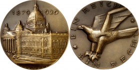 DEUTSCHE STÄDTE. 
Alphabetisch. 
LEIPZIG. Medaille 1929 v. Alfred Vocke b. Poellath) 50 Jahre Reichsgericht zu LEIPZIG. Ansicht des Gerichtsgebäudes...