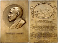 DEUTSCHE STÄDTE. 
Alphabetisch. 
NÜRNBERG. Plakette 1913 (v. Richard Placht) a. d. 150-jähr. Jubiläum der Nürnbergerwaren- u. Papierhdlg. "Zur Stadt...