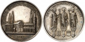 DEUTSCHE STÄDTE. 
Alphabetisch. 
WÜRZBURG. Medaille 1843 (b.&nbsp;J.J. Neuss) a.d. 1100-jährige Hochstiftsjubiläum. Perspekt. Ansicht d. Domes&nbsp;...
