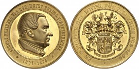 DEUTSCHE STÄDTE. 
Alphabetisch. 
WUPPERTAL. Medaille o.J. (um 1885- 1904) (v.M. Salomon) a. Frh. August v.d.Heydt d.Ä. * 1801 + 1874, Bankier u. bis...