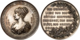 PERSONEN. 
DRAMATIKER u. SCHAUSPIELER. 
WOLTER, Charlotte *1834 Köln +1897 Wien. Medaille 1897 (v. J. Schwerdtner) auf ihren Tod. Brb. mit hochgeste...