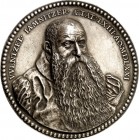 PERSONEN. 
MALER und BILDHAUER. 
JAMNITZER, Wenzel *1508 +1585. Medaille o.J.(1571) (v. Valentin Maler) Brb. mit langem Bart v.v. leicht n.r. gewand...